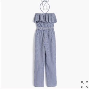 SOLD jCrew blue and white jumpsuit